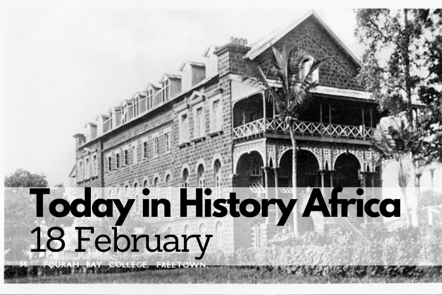 Today in History Africa 18 February