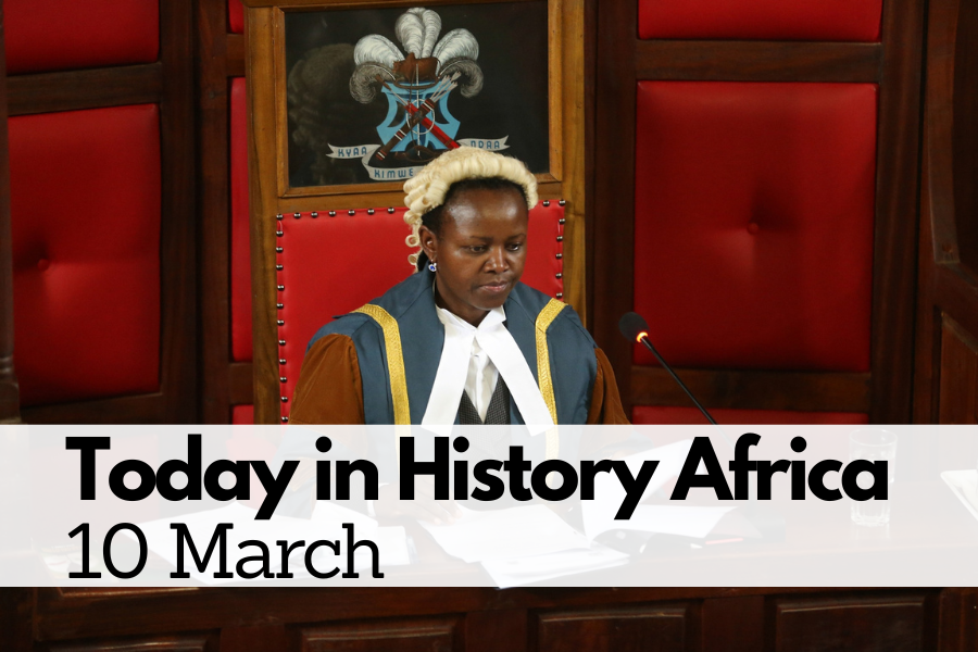 Today in History Africa 10 March