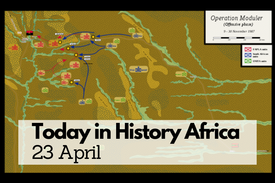 Today in History Africa 23 April