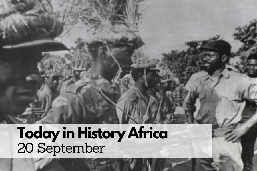 Today in History Africa 20 September