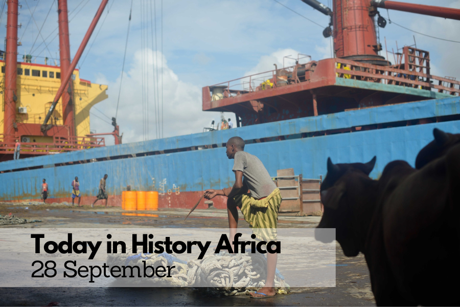 Today in History Africa 28 September